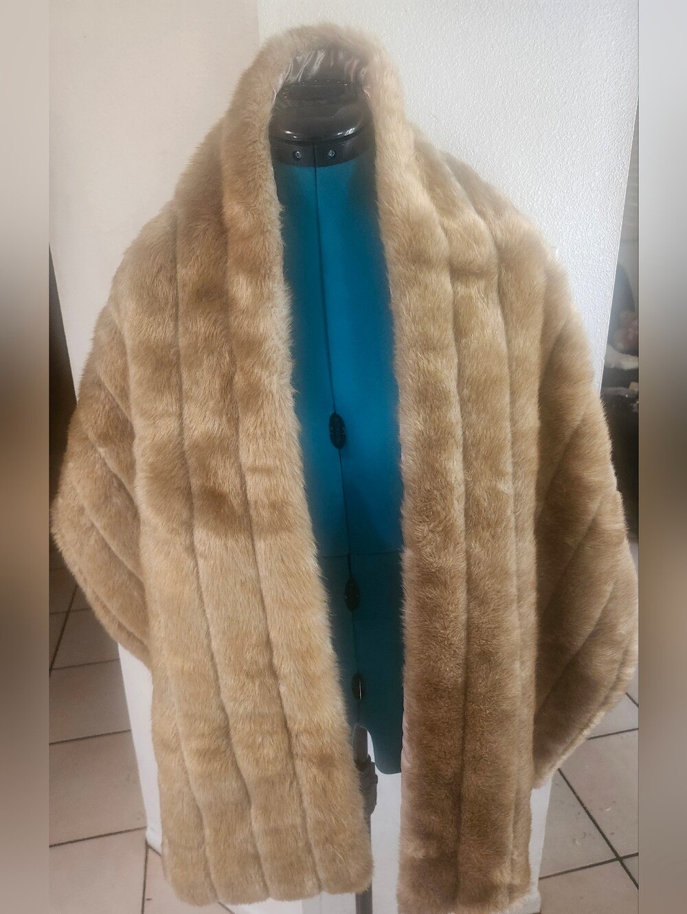 Valerie Stevens Faux Shawl